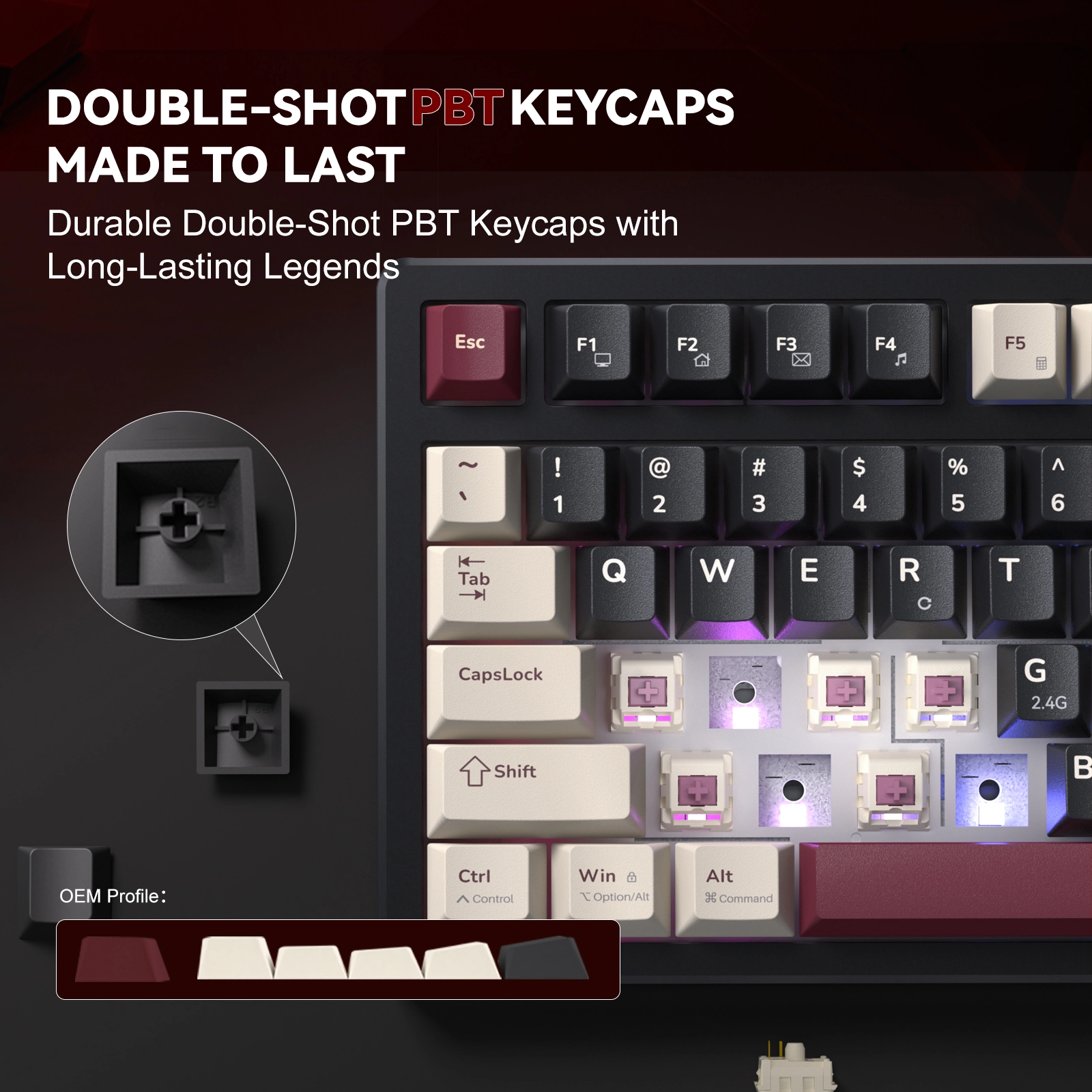 KEMOVE K94 Tri-Mode Gasket QMK/VIA Keyboard 
