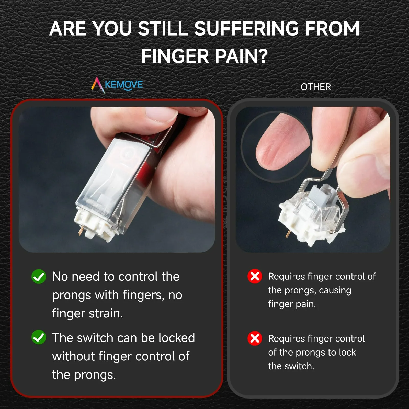 KEMOVE P10 2-in-1 Switch & Keycap Puller