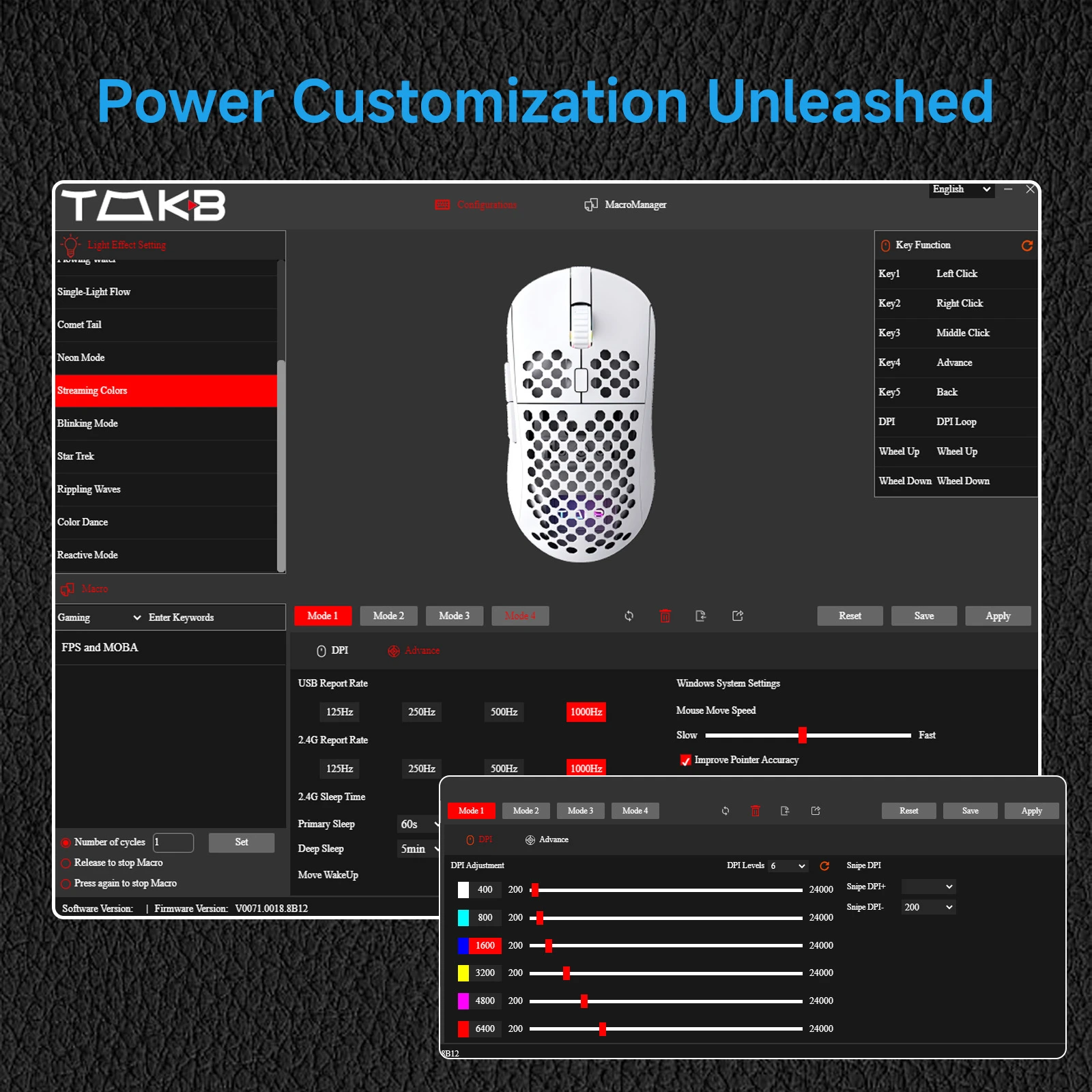 TMKB Falcon M1 Tri-Mode Wireless Gaming Mouse