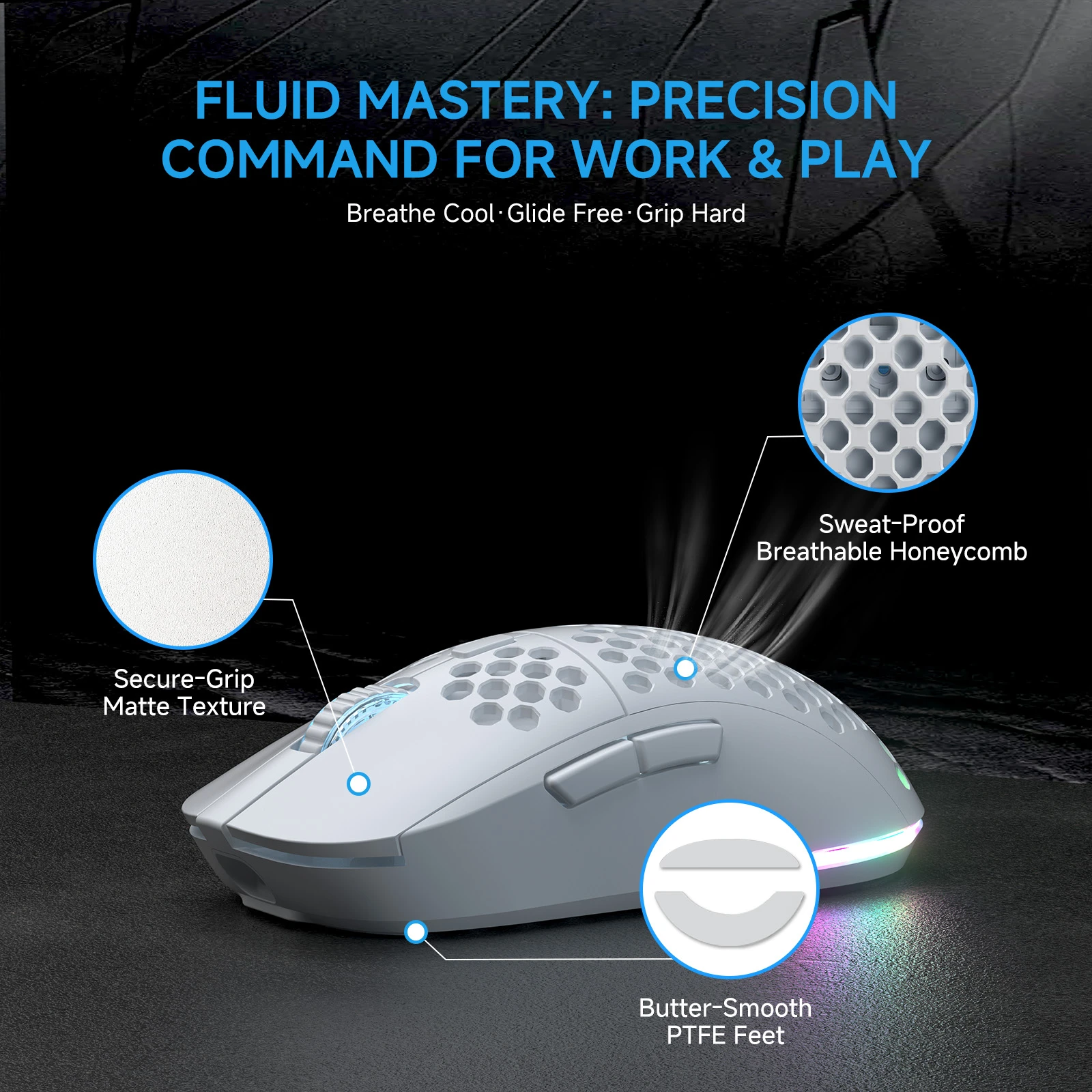 TMKB Falcon M1 Tri-Mode Wireless Gaming Mouse