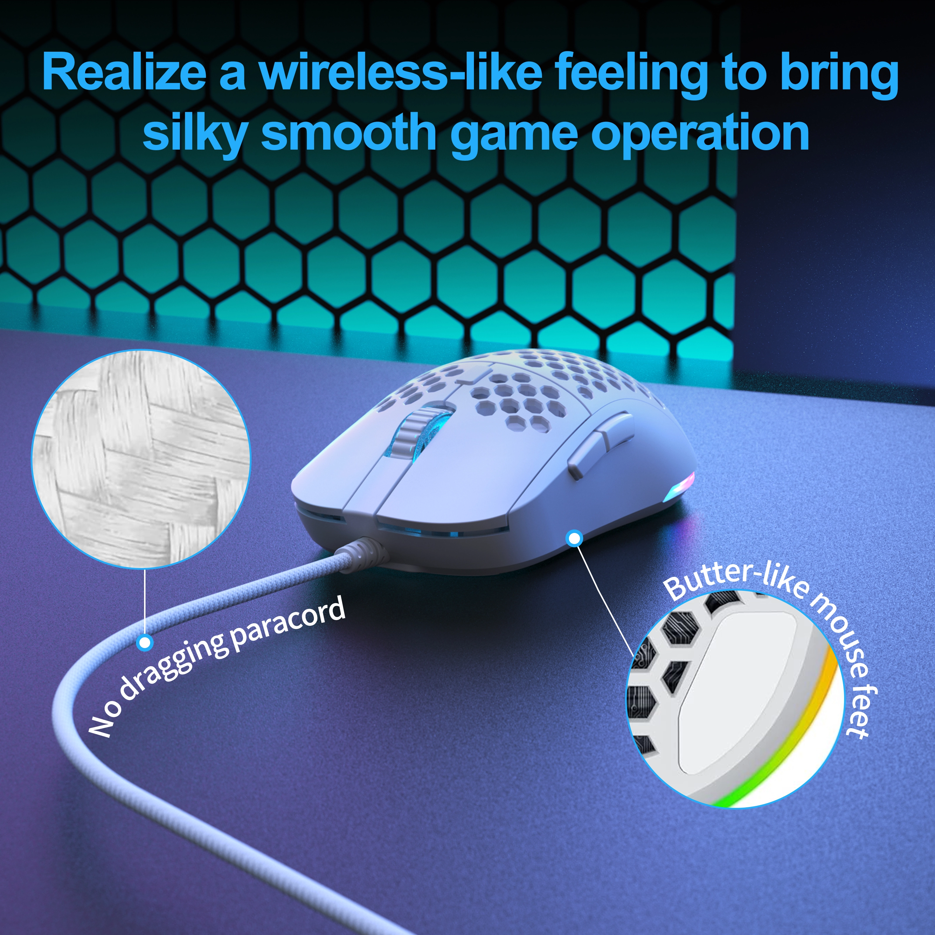 TMKB Falcon M1SE Ultralight Wired Gaming Mouse