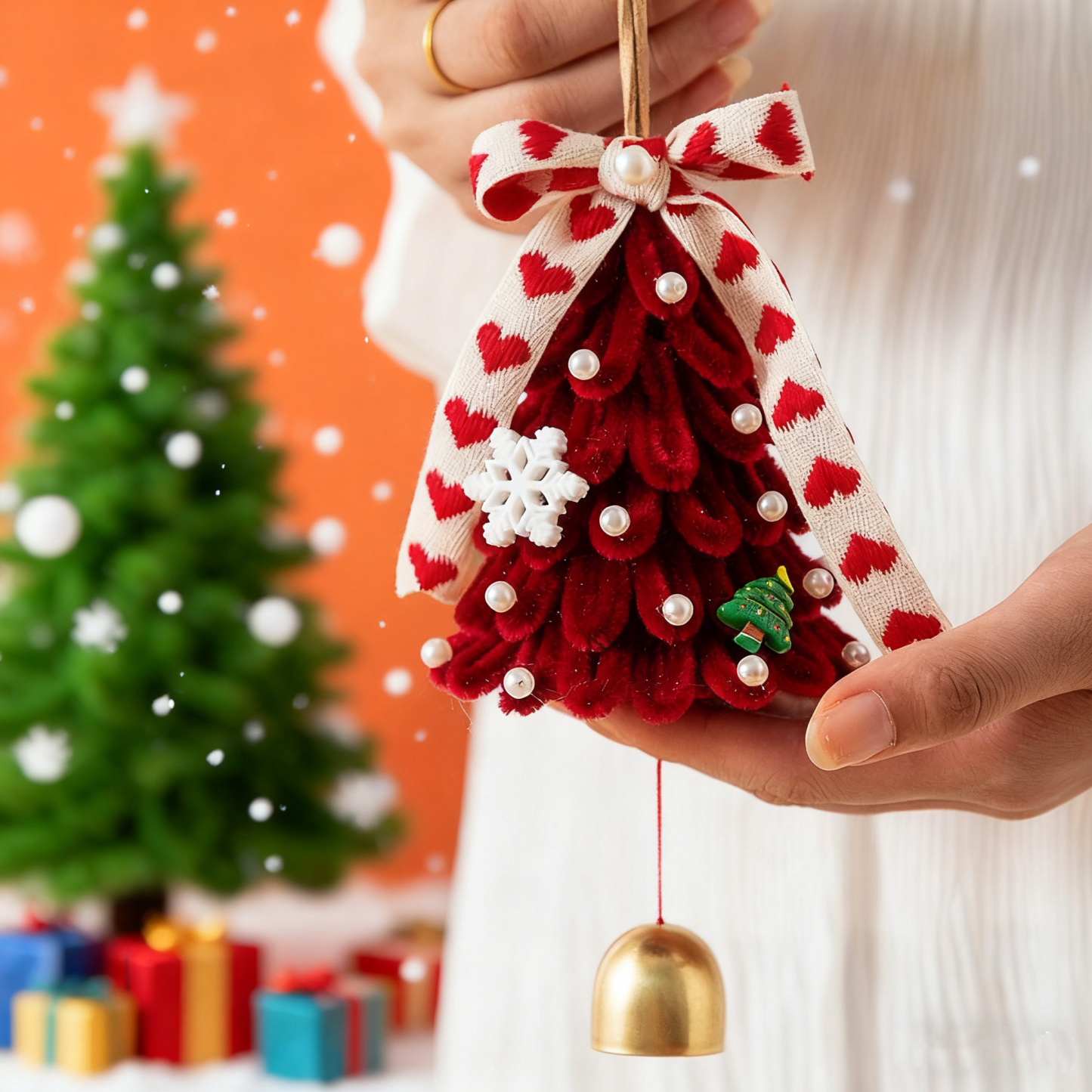 DIY Light-Up Pipe Cleaner Christmas Tree KitHoliday Table Decoration Gift Christmas Cute Ornament Gift