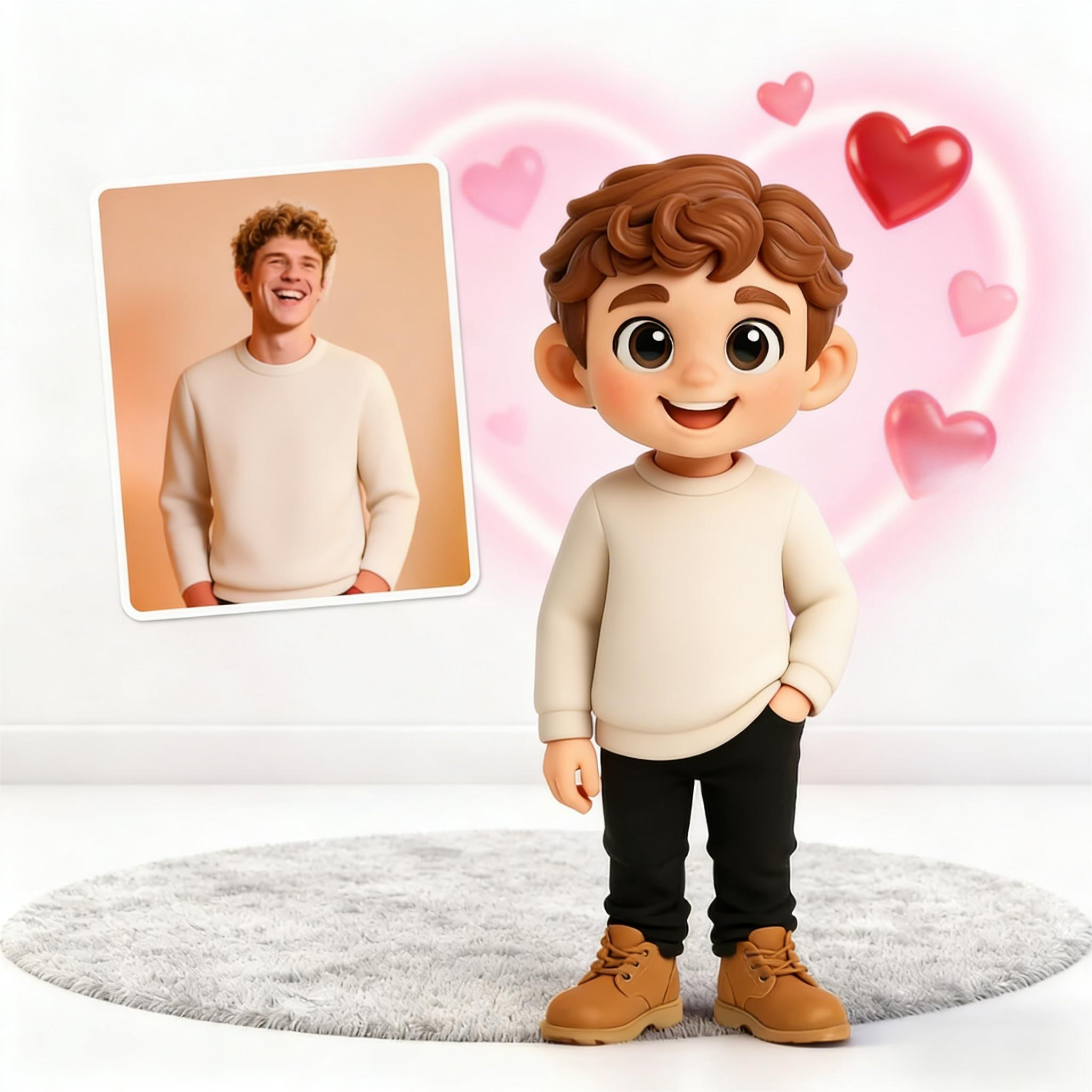 Custom 3D Action Figure From Your Photo Personalized Toy Figure Custom Action Figure Gifts For Him/Her Valentine's Day Salealentine Gift Idea