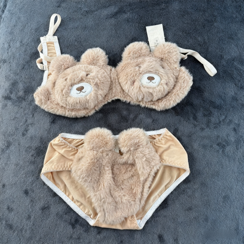 Plushy Set 2-Pieces Lingerie Set