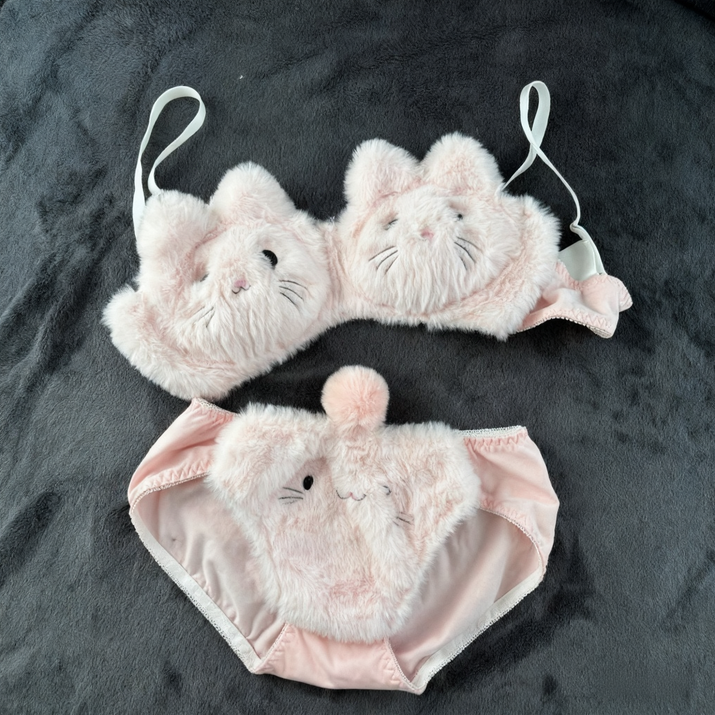 Plushy Set 2-Pieces Lingerie Set