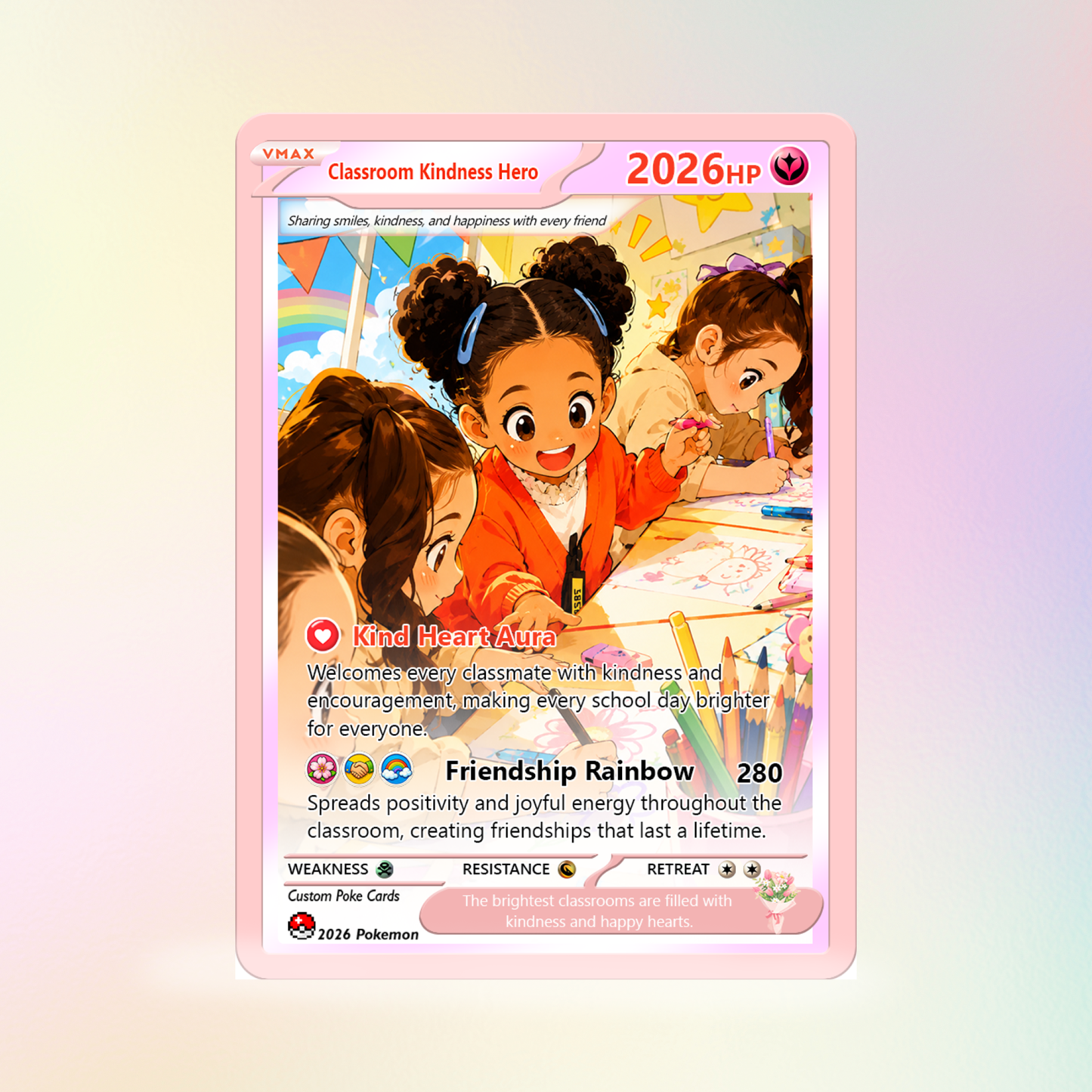 First Grade Custom Poke Card, First Day of School Personalized Card, Customizable Animated Gift from Parents for Kids - Kindergarten Graduation Gift - SantaSocks