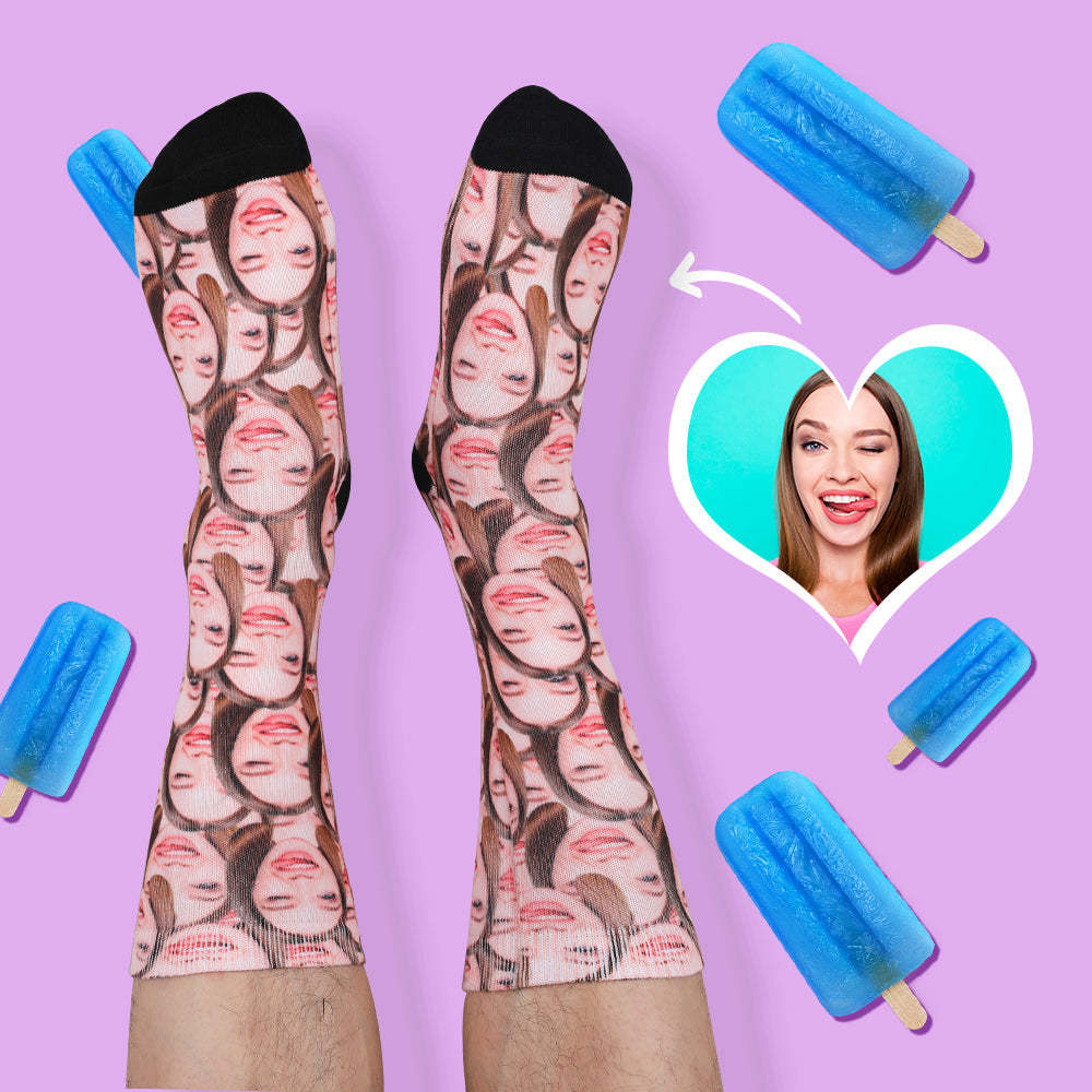 Custom All Print Mash Face Socks