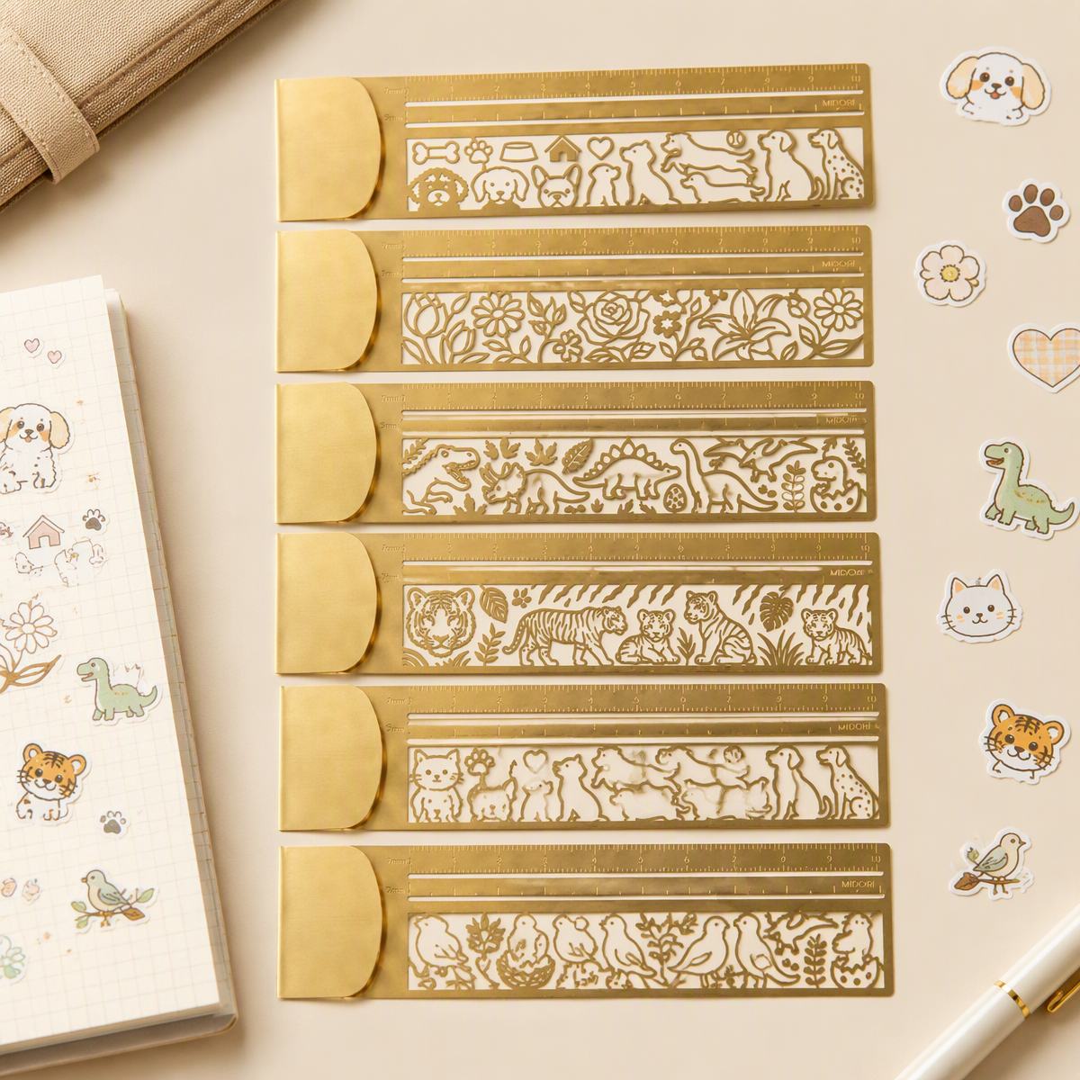 Cat-Themed Laser Cut Journal Template Ruler Set – Perfect Christmas Gift for Cat Lovers & Crafters