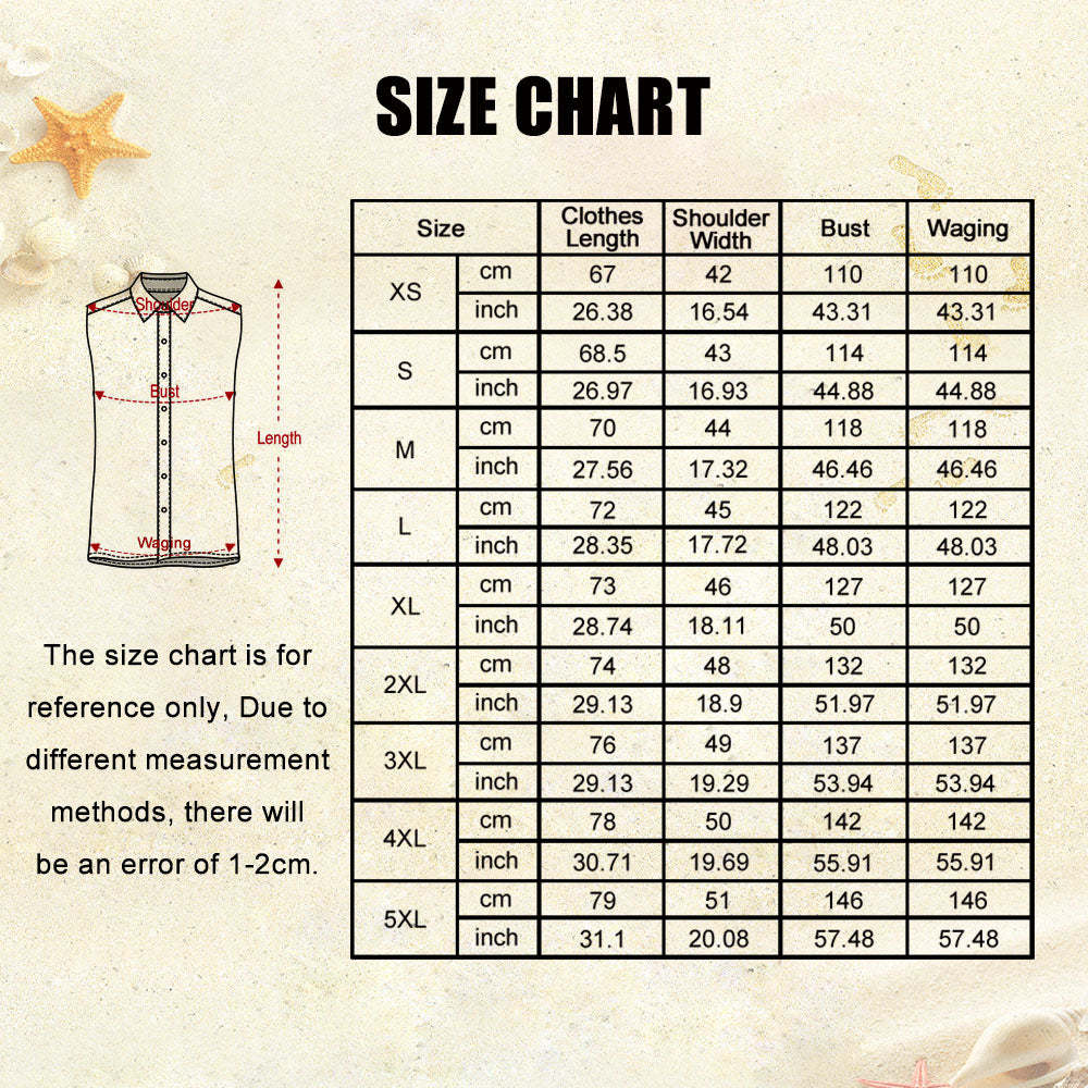 Custom Face Men's Sleeveless Hawaiian Shirts Personalized Sleeveless Shirts For Men Colorful Flowers - SantaSocks