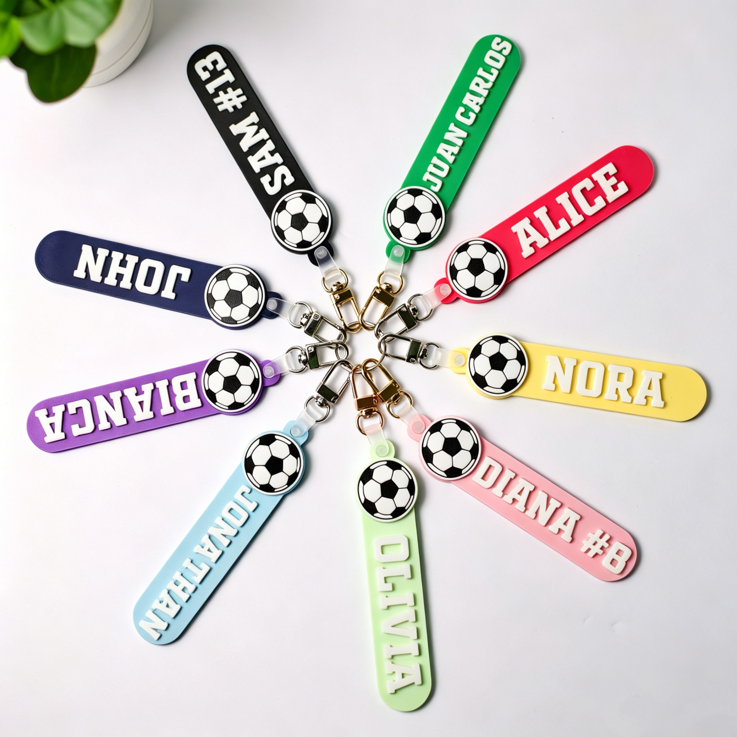 Sport Soccer Tournament Bag Tag: Custom 3D Printed Personalized Keychain, Custom Soccer, Personalized Soccer, Bag Tag Soccer, Sport Soccer