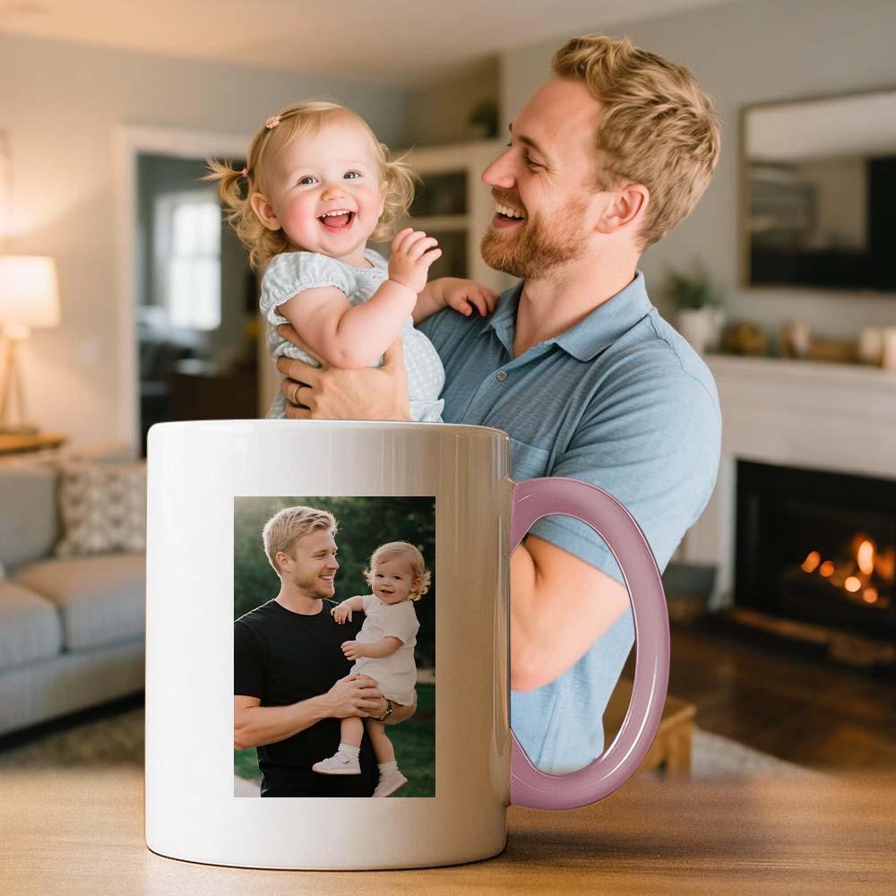 Personalized Father’s Day Mug with Photo Custom Coffee Cup for Dad Best Dad Gift