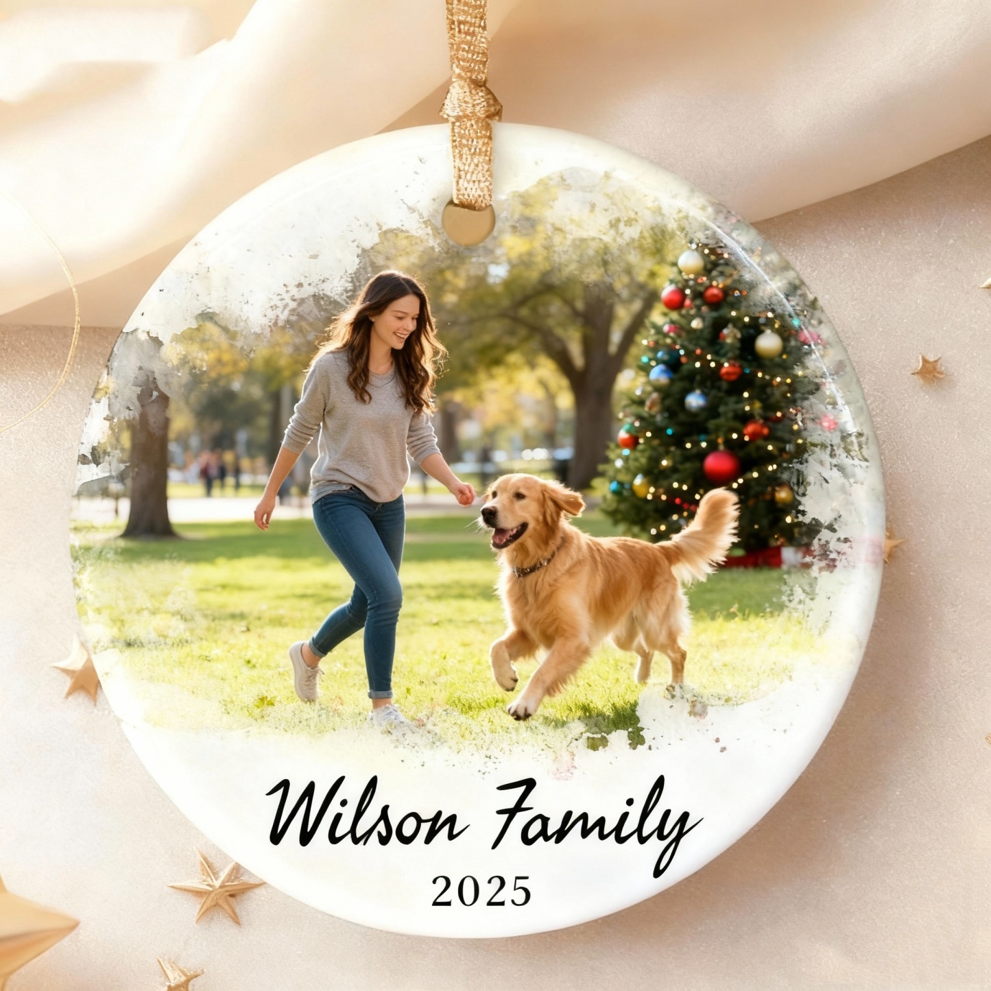 Personalized Photo Ornament, Custom Family Picture, Christmas Gift, In Memory Ornament, Unique Christmas Ornament