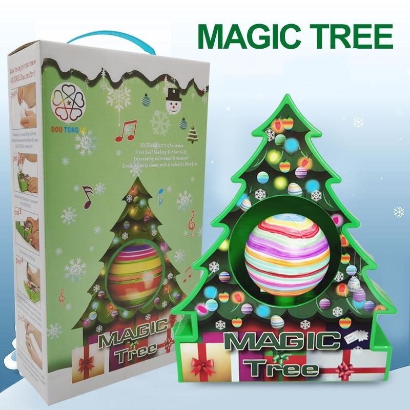 TreeMendous Christmas Ornament Decorating Kit – DIY Spinning Ornament Maker for Kids, Battery Operated (Batteries Not Included)