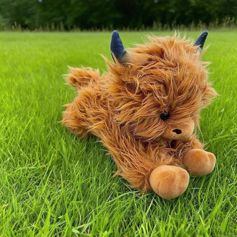 Cute Cartoon Highland Cow Cuddly Toy