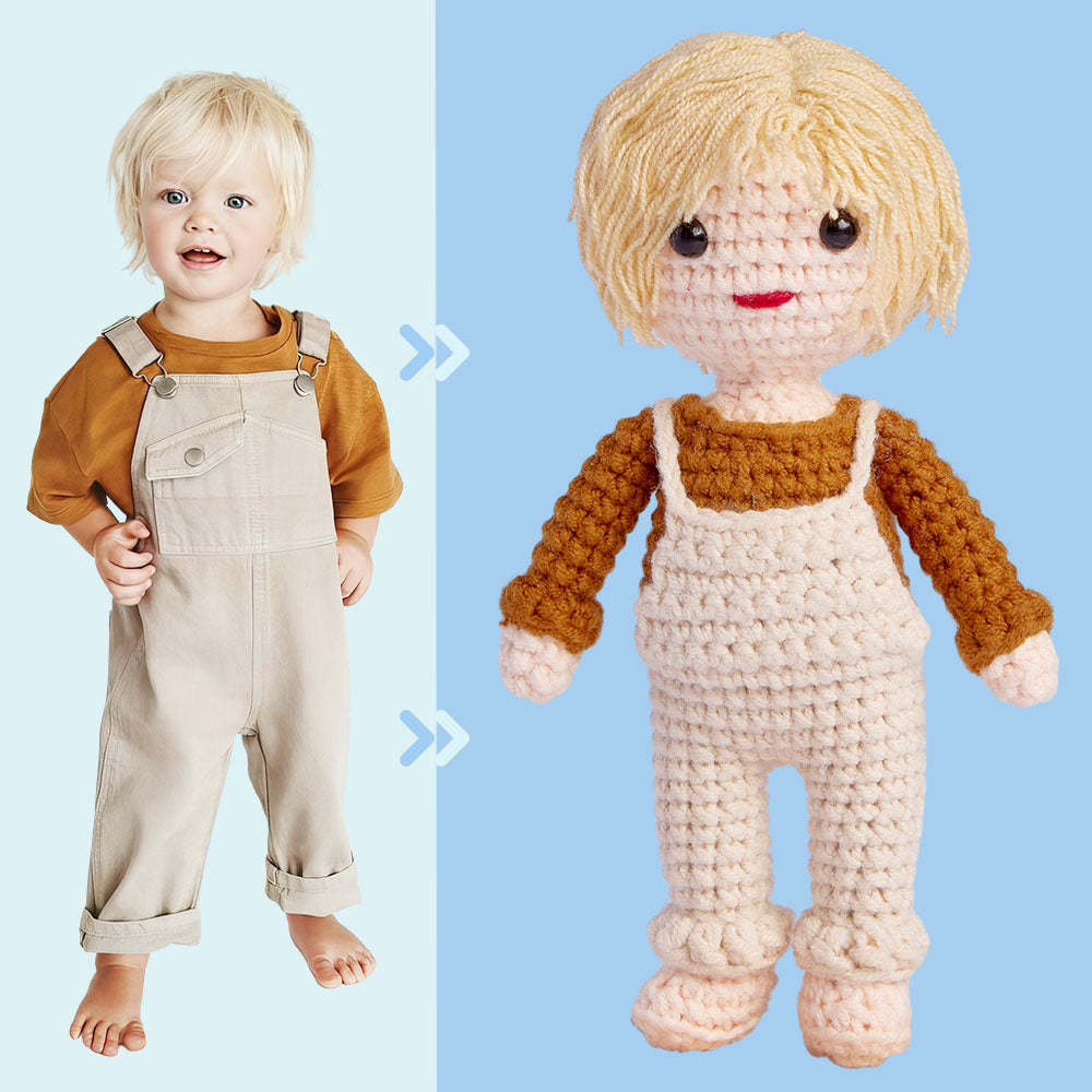 Custom Crochet Doll Personalized Gifts Handwoven Mini Look alike Dolls