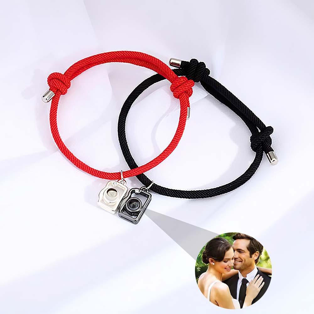 Custom Projection Photo Bracelet Creative Camera Couple Gifts - SantaSocks