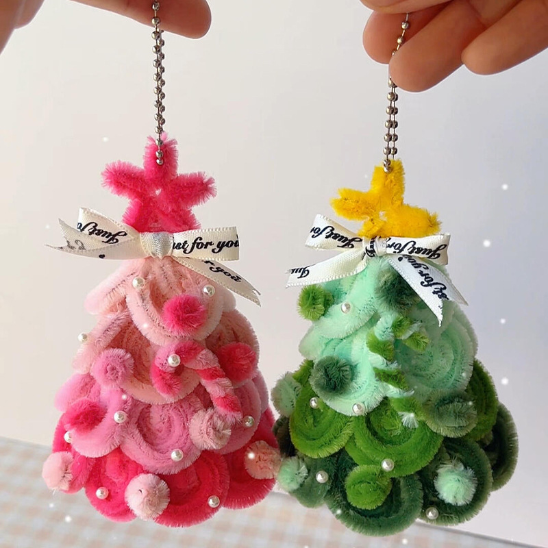 DIY Light-Up Pipe Cleaner Christmas Tree KitHoliday Table Decoration Gift Christmas Cute Ornament Gift