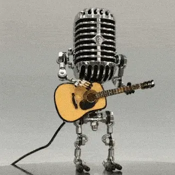 A Good Choice For Christmas Gifts-Metal Microphone Lamp