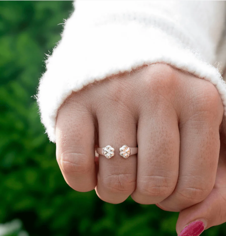 Personalised Pet Ring The Paw Hug From Heaven Custom Name Ring