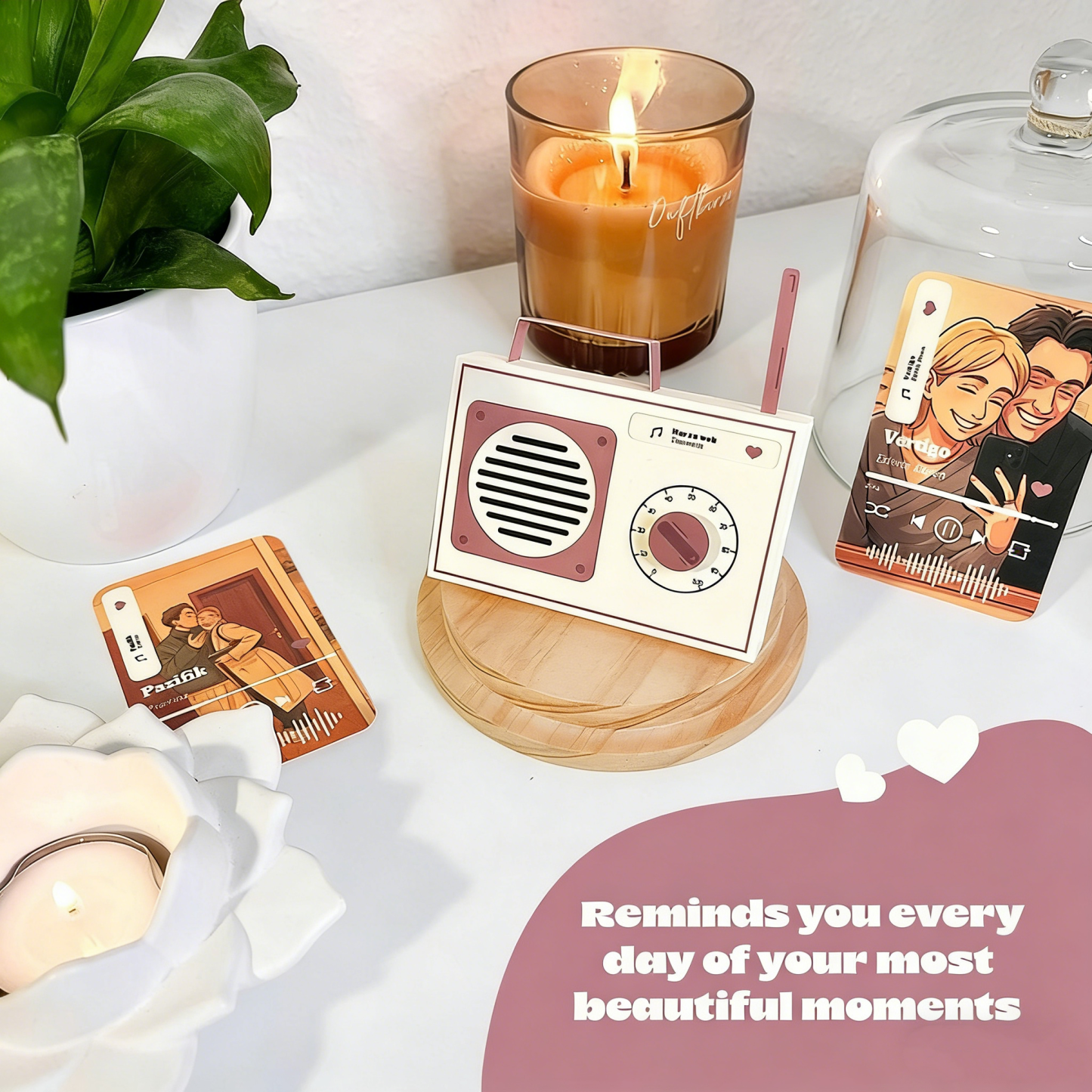 Custom Card Radio Style Card Anniversary Gift For Him Personalized Gift Wedding Anniversary Gift For Her Birthday Gift For Girlfriend Gift For Husband Romantic Love Gift