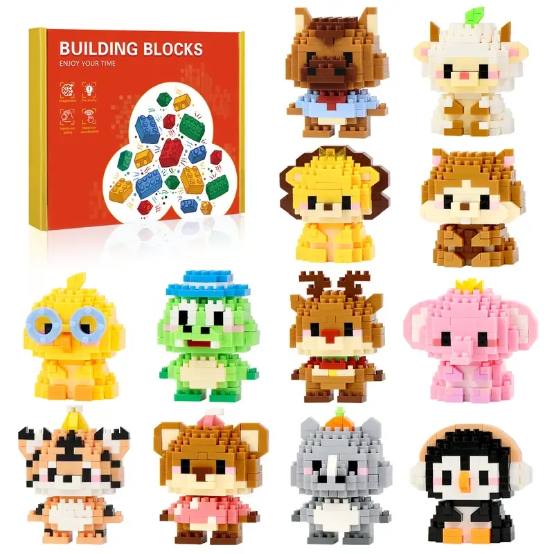 12/24 Days Christmas Advent Calendar Mini Christmas Building Blocks The Best of Creative Gift
