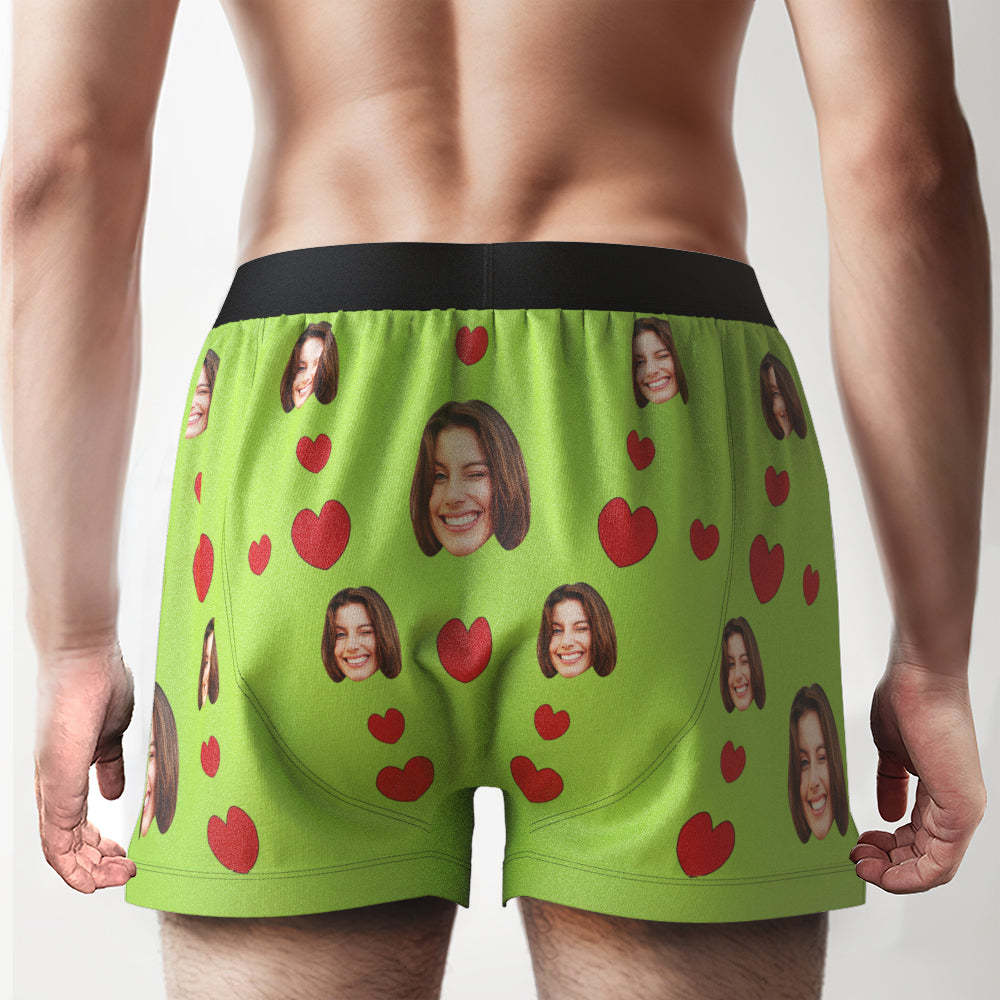 Custom Face Boxer Shorts I LICKED IT Personalized Waistband Casual Underwear for Him - SantaSocks