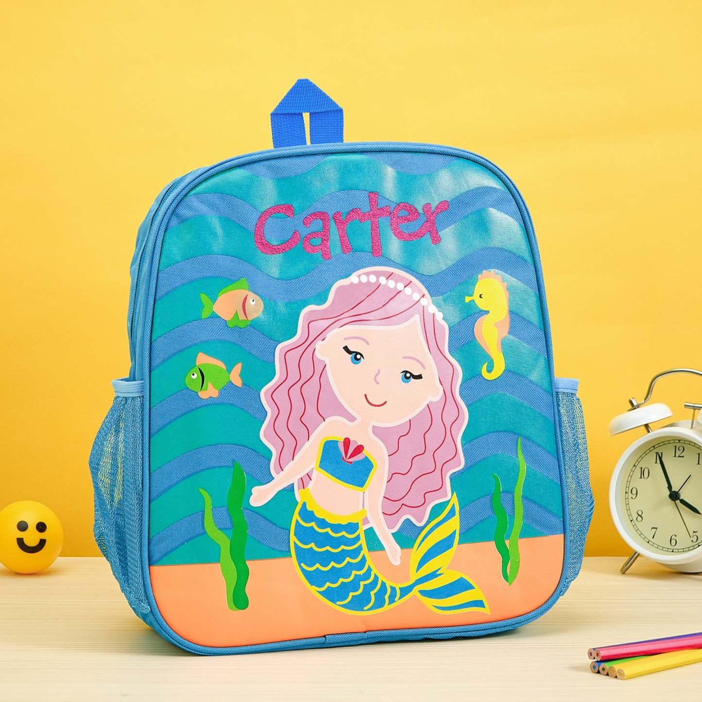 Personalized Name Embroidery Backpack Custom School Bags Back to School Gift for Kids - SantaSocks