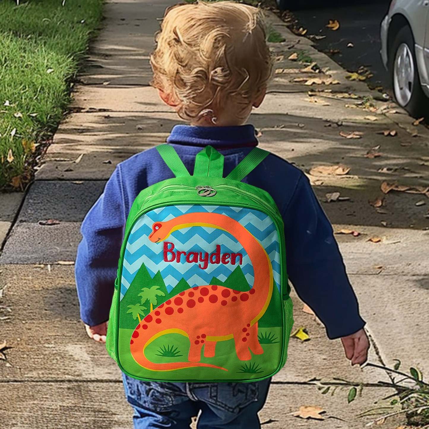 Personalized Name Embroidery Backpack Custom School Bags Back to School Gift for Kids - SantaSocks