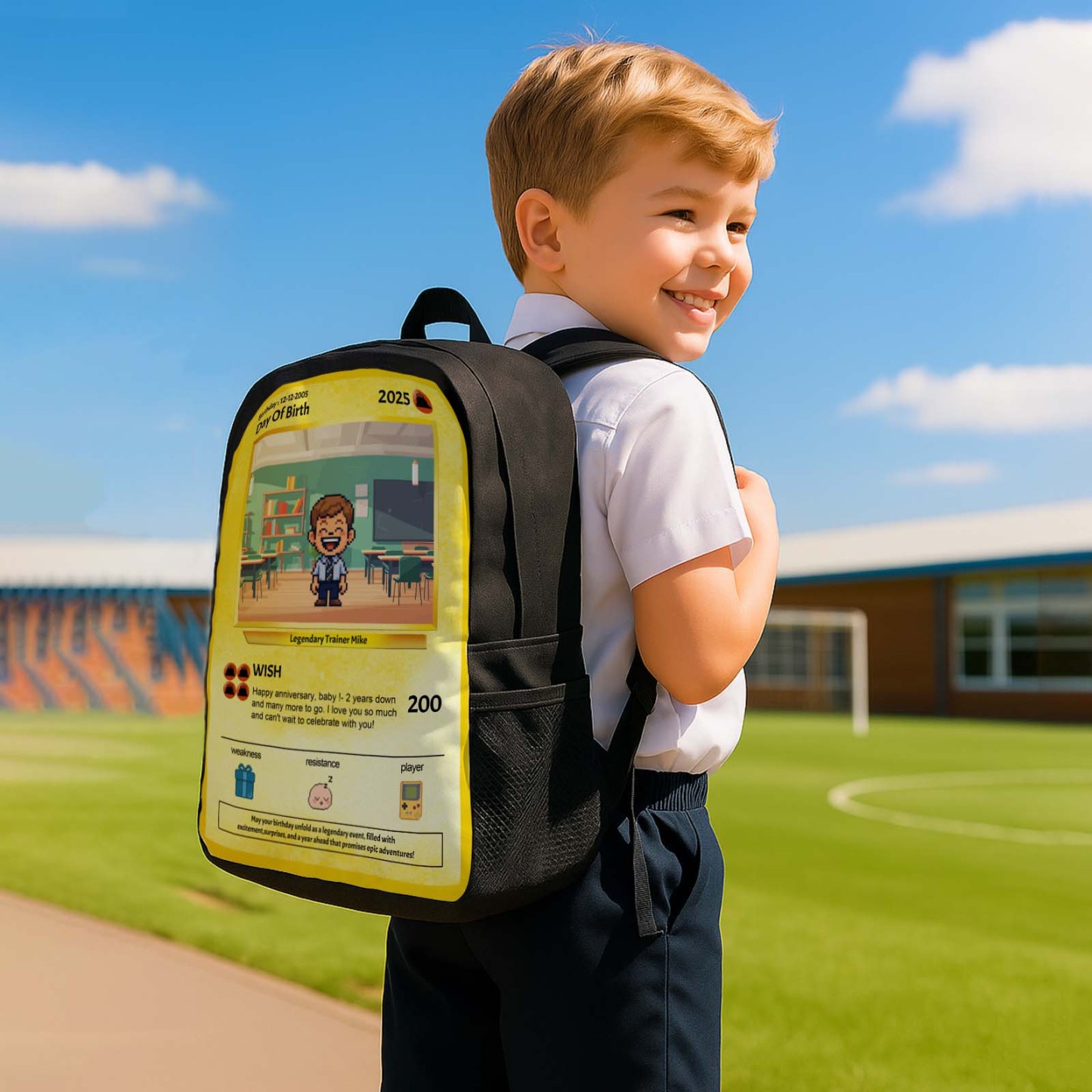 Back To School Cartoon Gifts Custom Photo Backpack For Kids Picture Backpack Customized Backpack