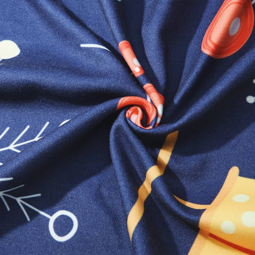 Photo Fleece Blanket with Text - Love Family