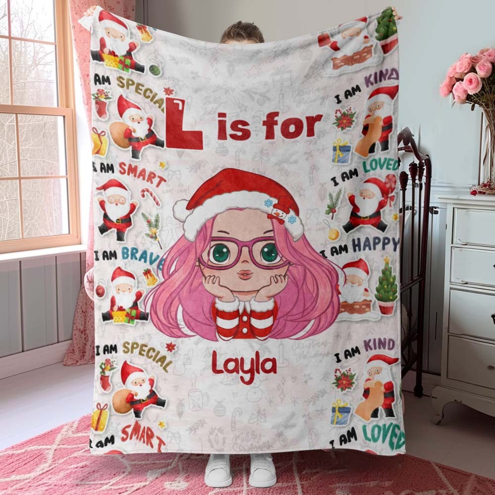 Custom Cartoon Character Blanket Creative Christmas Blanket Gift for Kids