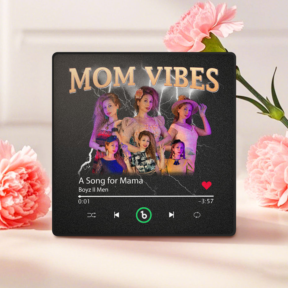 Custom Colorful Frame Album Fridge Magnet Music Wall Photo Sticker Music Movement That Can Be Played Mother's Day Gift for Mom