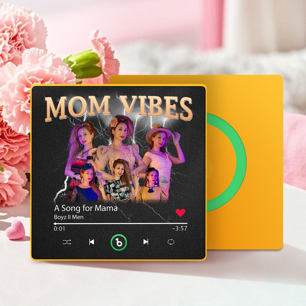 Custom Colorful Frame Album Fridge Magnet Music Wall Photo Sticker Music Movement That Can Be Played Mother's Day Gift for Mom