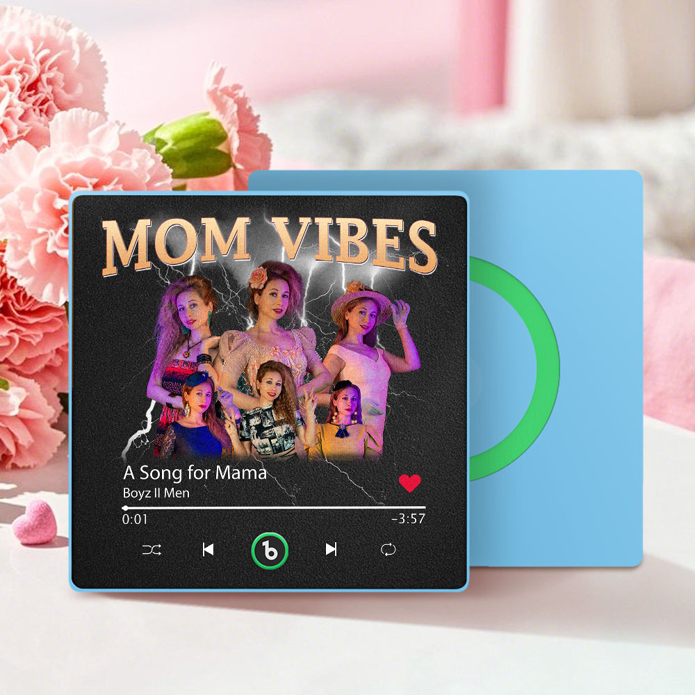 Custom Colorful Frame Album Fridge Magnet Music Wall Photo Sticker Music Movement That Can Be Played Mother's Day Gift for Mom