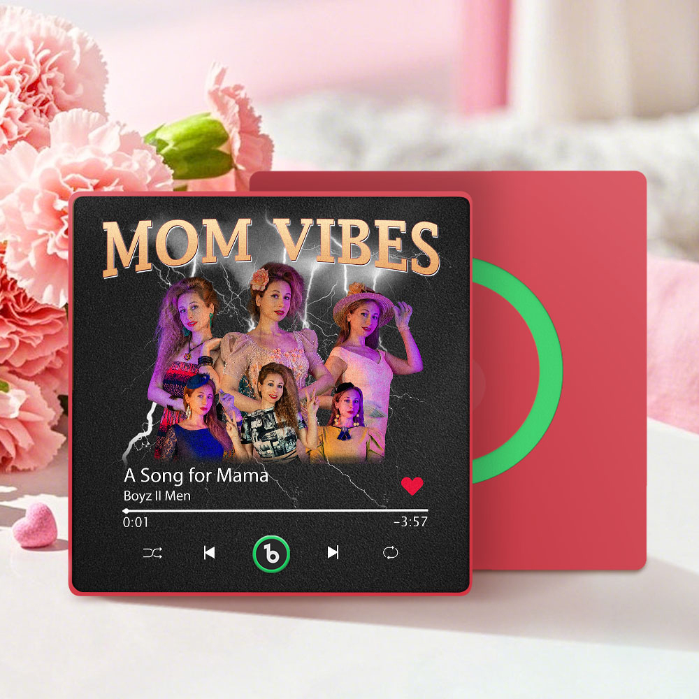 Custom Colorful Frame Album Fridge Magnet Music Wall Photo Sticker Music Movement That Can Be Played Mother's Day Gift for Mom