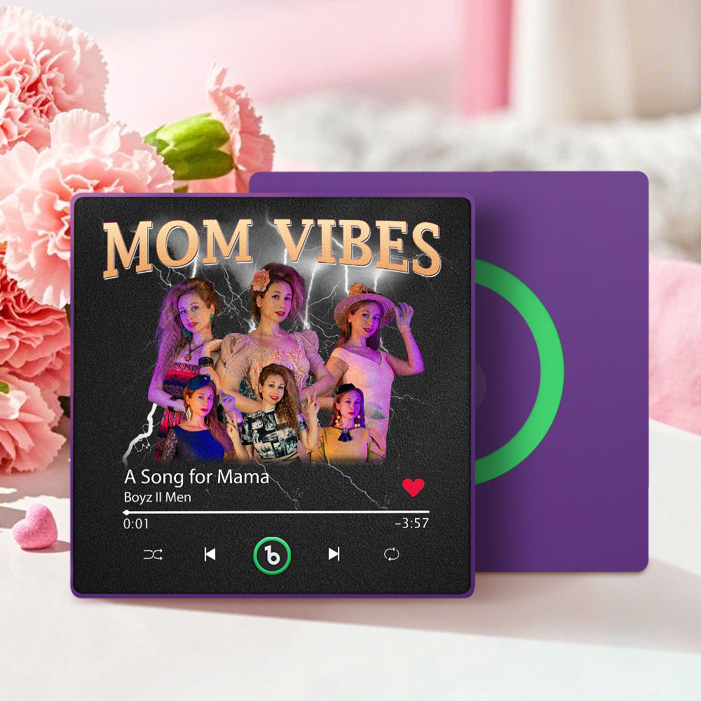 Custom Colorful Frame Album Fridge Magnet Music Wall Photo Sticker Music Movement That Can Be Played Mother's Day Gift for Mom