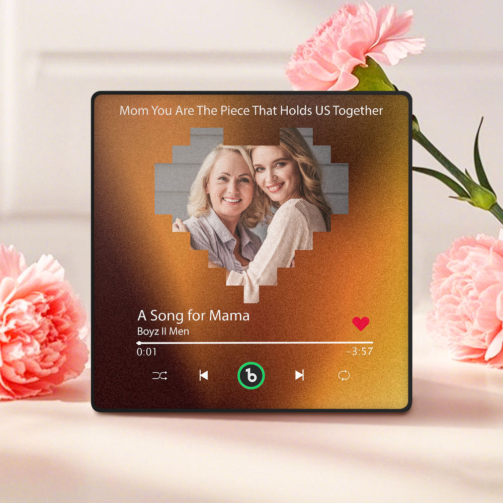 Custom Colorful Frame Album Fridge Magnet Music Wall Photo Sticker Music Movement That Can Be Played Mother's Day Gift for Mom