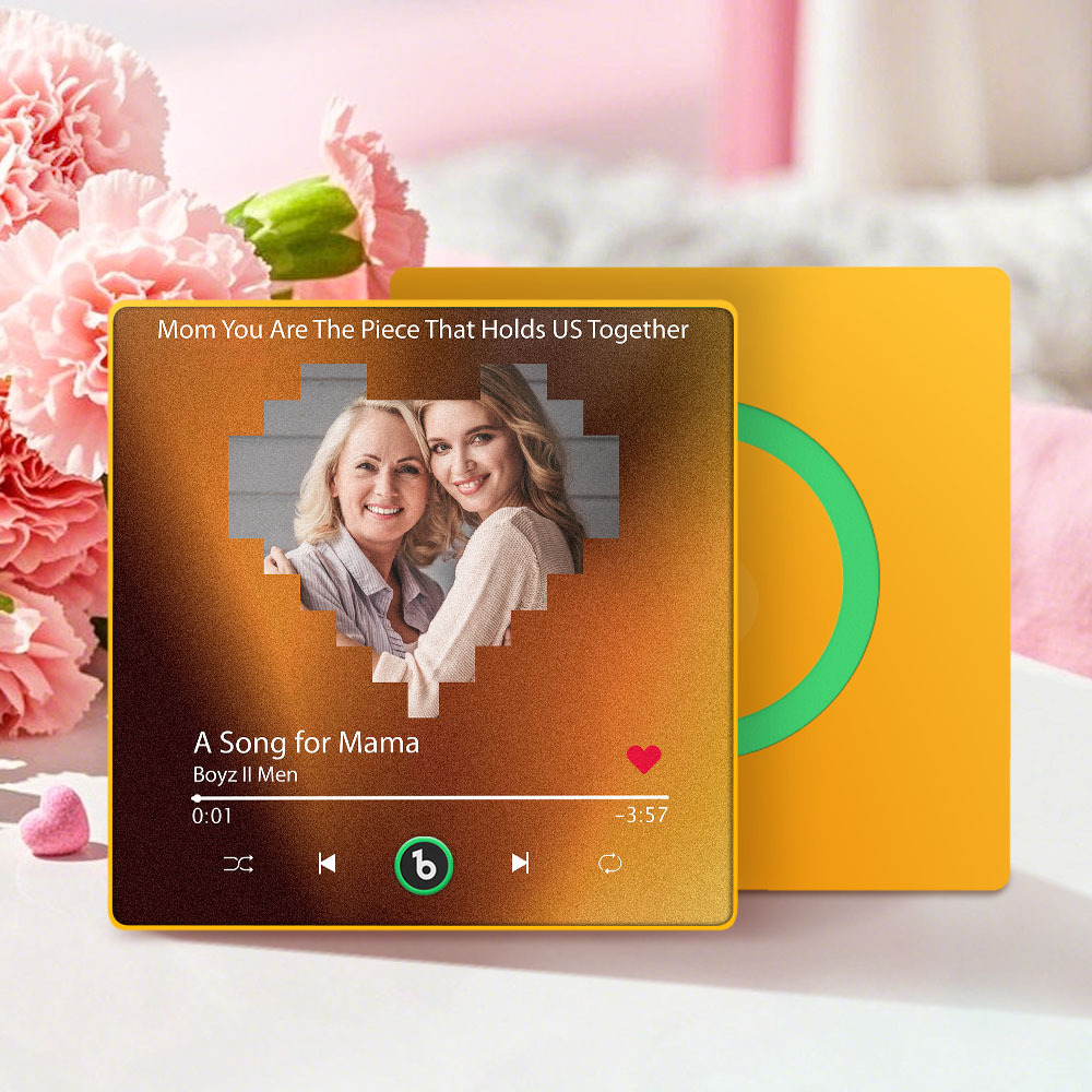 Custom Colorful Frame Album Fridge Magnet Music Wall Photo Sticker Music Movement That Can Be Played Mother's Day Gift for Mom