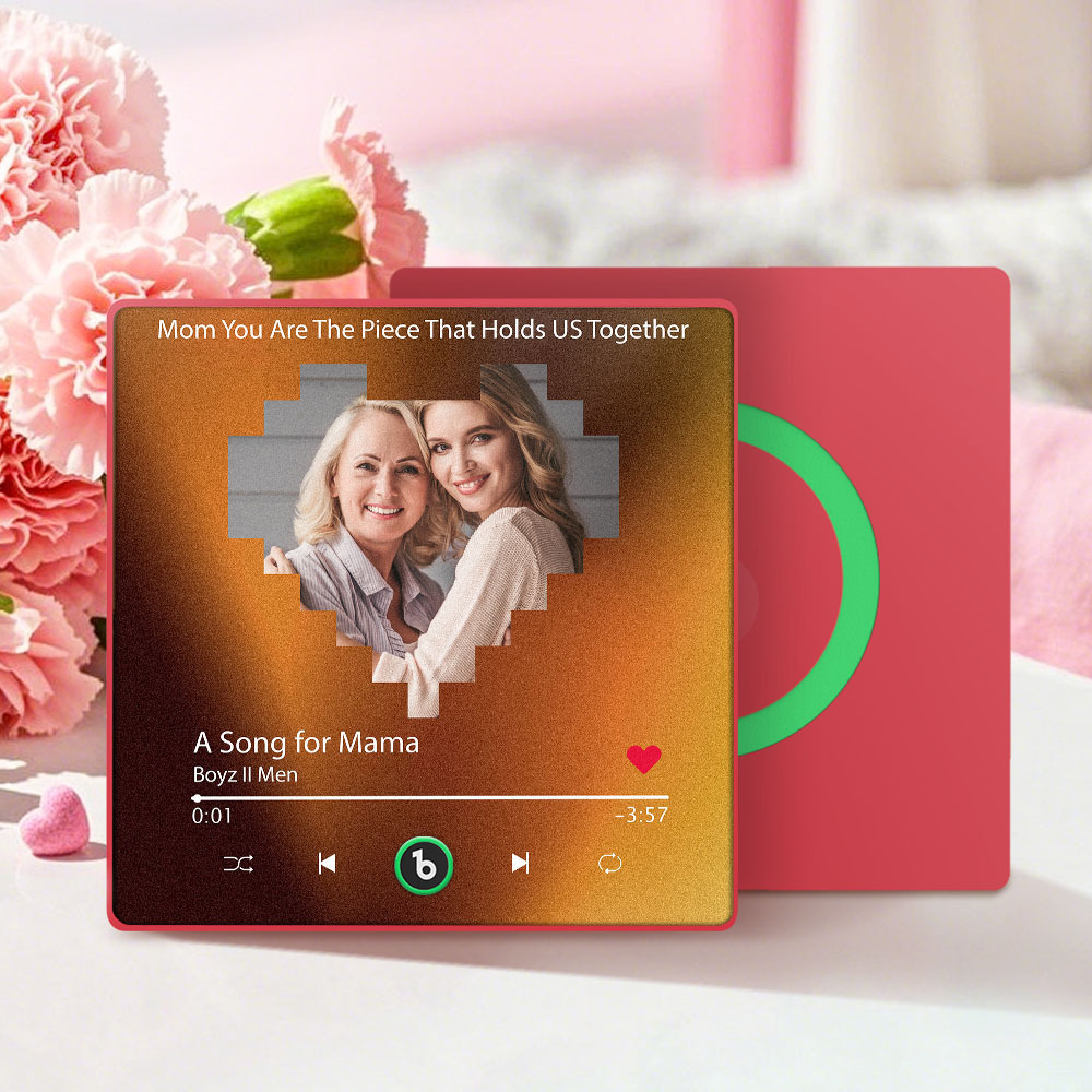 Custom Colorful Frame Album Fridge Magnet Music Wall Photo Sticker Music Movement That Can Be Played Mother's Day Gift for Mom