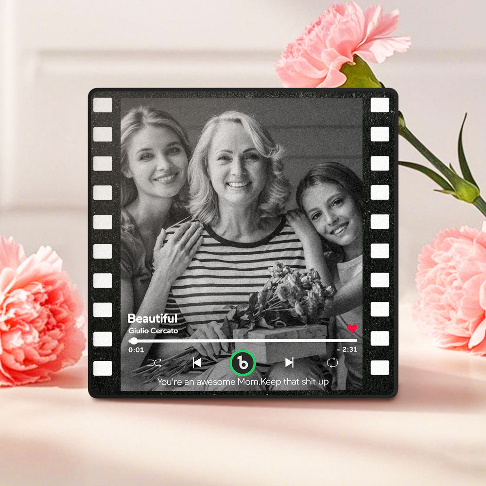 Custom Colorful Frame Album Fridge Magnet Music Wall Photo Sticker Music Movement That Can Be Played Mother's Day Gift for Mom