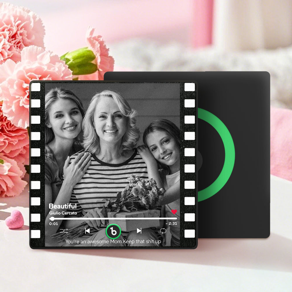 Custom Colorful Frame Album Fridge Magnet Music Wall Photo Sticker Music Movement That Can Be Played Mother's Day Gift for Mom