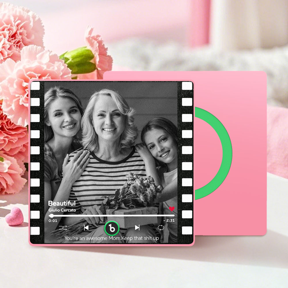 Custom Colorful Frame Album Fridge Magnet Music Wall Photo Sticker Music Movement That Can Be Played Mother's Day Gift for Mom