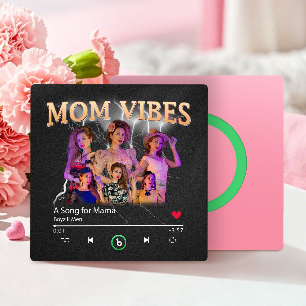 Custom Colorful Frame Album Fridge Magnet Music Wall Photo Sticker Music Movement That Can Be Played Mother's Day Gift for Mom