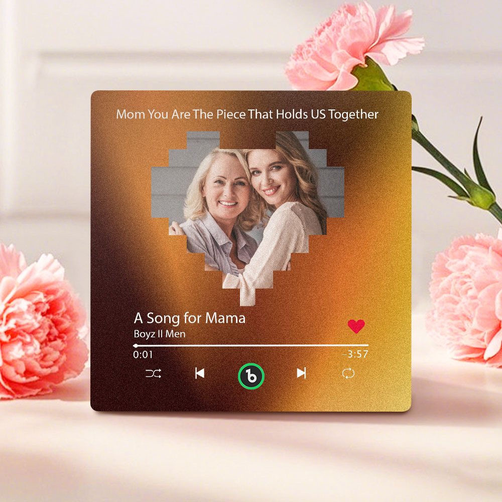 Custom Colorful Frame Album Fridge Magnet Music Wall Photo Sticker Music Movement That Can Be Played Mother's Day Gift for Mom