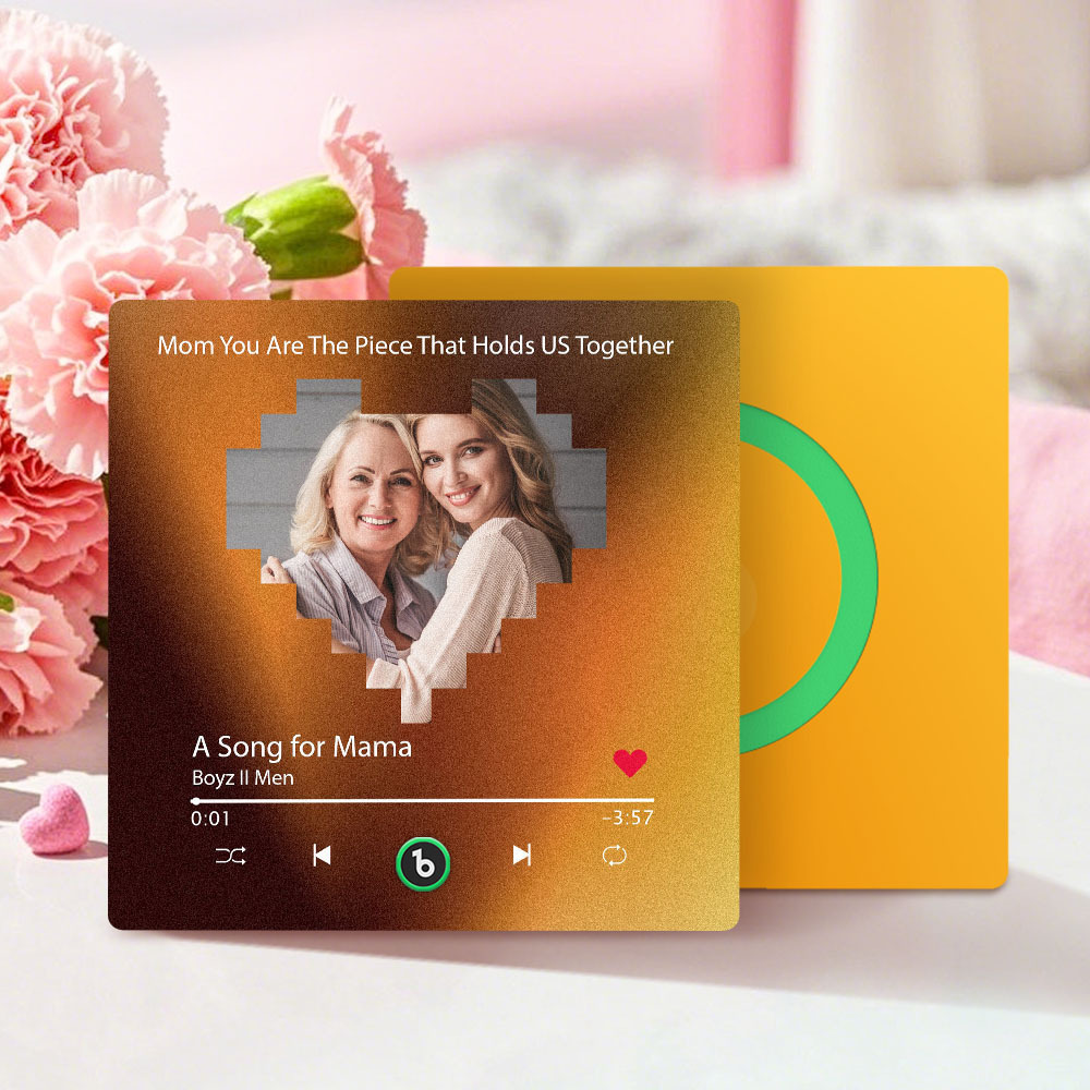 Custom Colorful Frame Album Fridge Magnet Music Wall Photo Sticker Music Movement That Can Be Played Mother's Day Gift for Mom