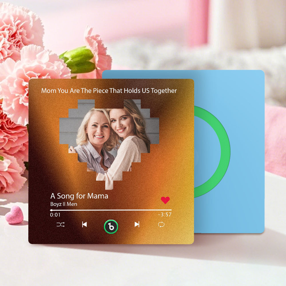 Custom Colorful Frame Album Fridge Magnet Music Wall Photo Sticker Music Movement That Can Be Played Mother's Day Gift for Mom