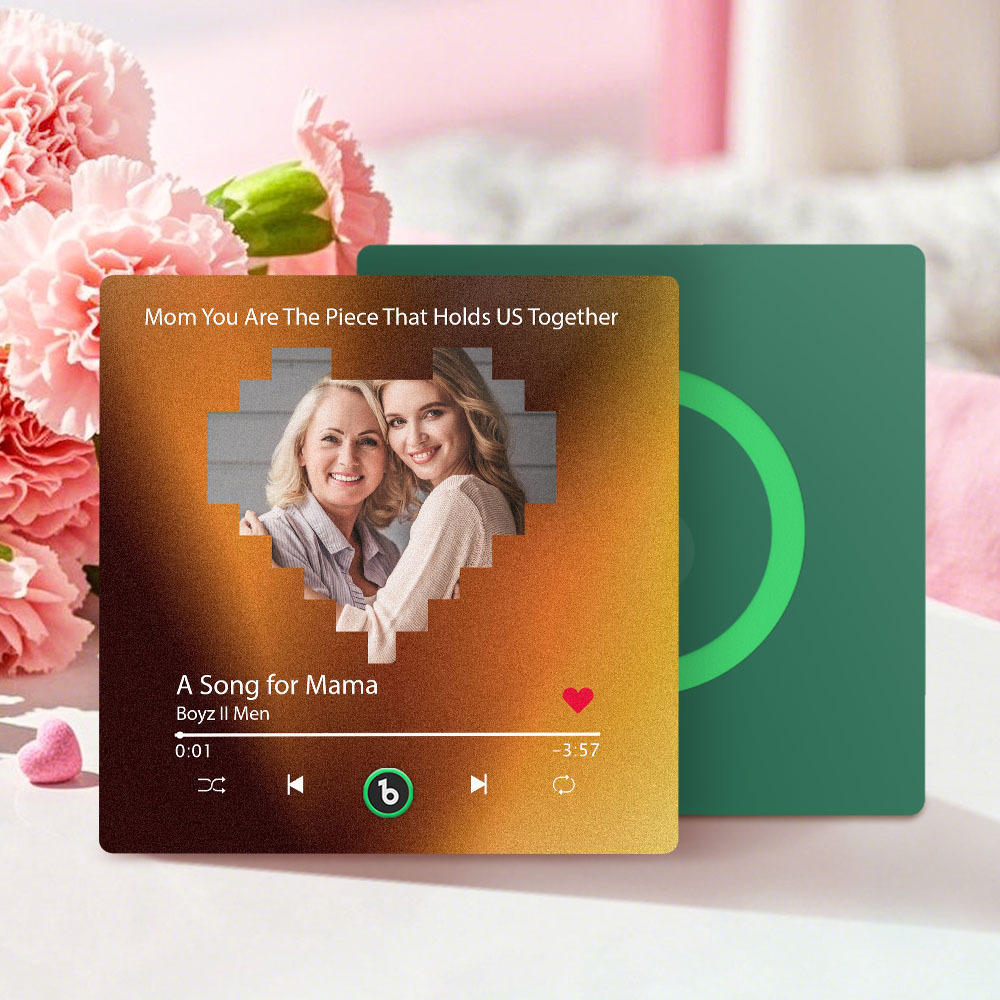 Custom Colorful Frame Album Fridge Magnet Music Wall Photo Sticker Music Movement That Can Be Played Mother's Day Gift for Mom