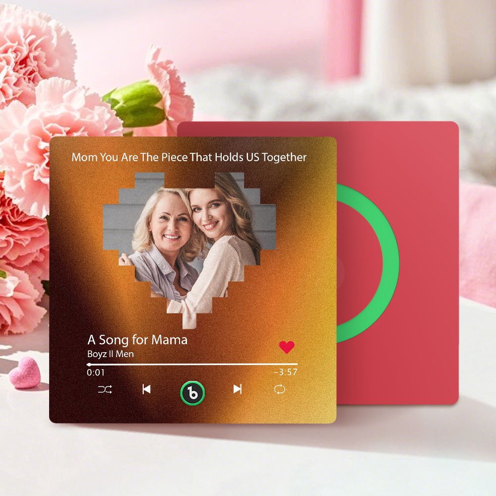 Custom Colorful Frame Album Fridge Magnet Music Wall Photo Sticker Music Movement That Can Be Played Mother's Day Gift for Mom