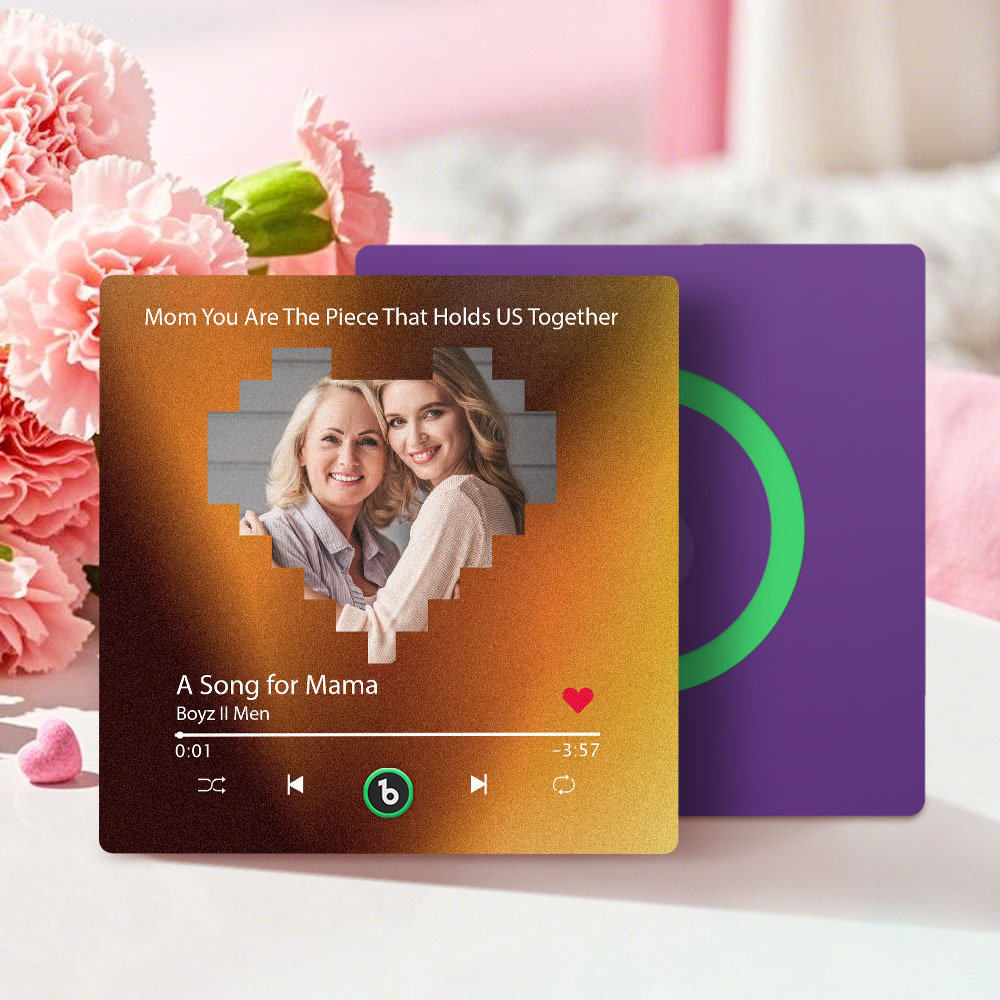 Custom Colorful Frame Album Fridge Magnet Music Wall Photo Sticker Music Movement That Can Be Played Mother's Day Gift for Mom