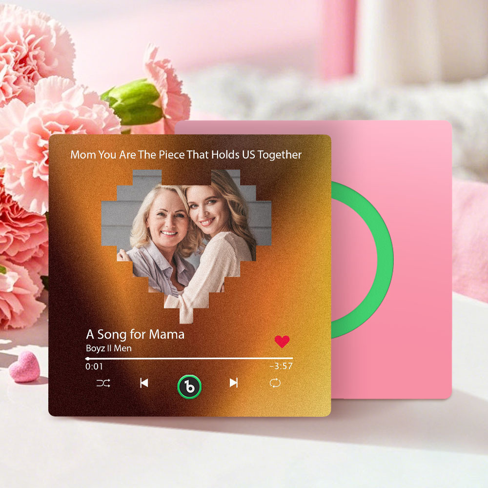 Custom Colorful Frame Album Fridge Magnet Music Wall Photo Sticker Music Movement That Can Be Played Mother's Day Gift for Mom